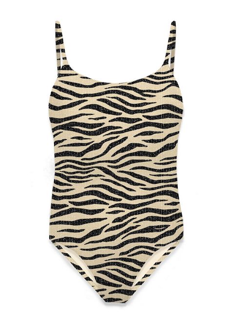 Costume con stampa SAINT BARTH | CEC0005 CECILLE JR01444H LUREX ZEBRA COLOR 11